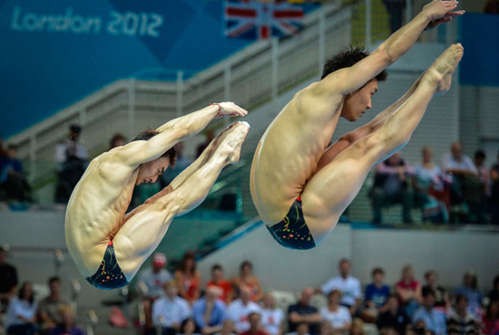 秦凱/羅玉通男雙3米板輕松奪冠 秦凱/羅玉通男雙3米板輕松奪冠