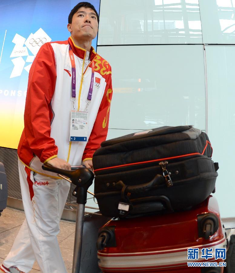 劉翔抵達倫敦未接受采訪 劉翔抵達倫敦未接受采訪