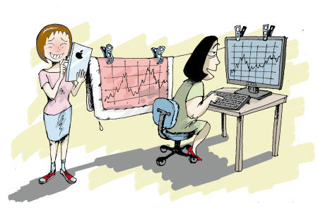 網上主婦的持家經:基金定投3年跑不贏定存 漫畫/余寧山 網上主婦的持家經:基金定投3年跑不贏定存 漫畫/余寧山