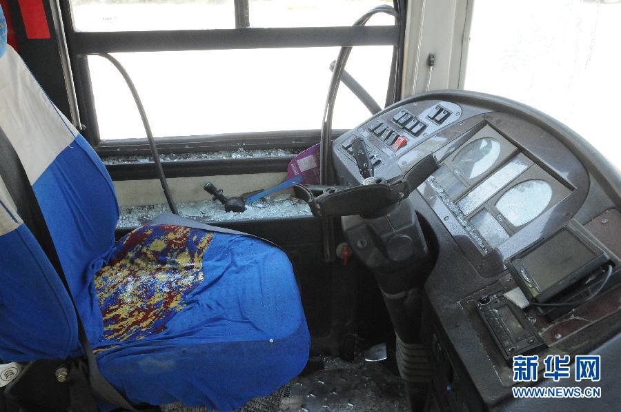 事發公交車駕駛室(8月20日攝)。 事發公交車駕駛室(8月20日攝)。