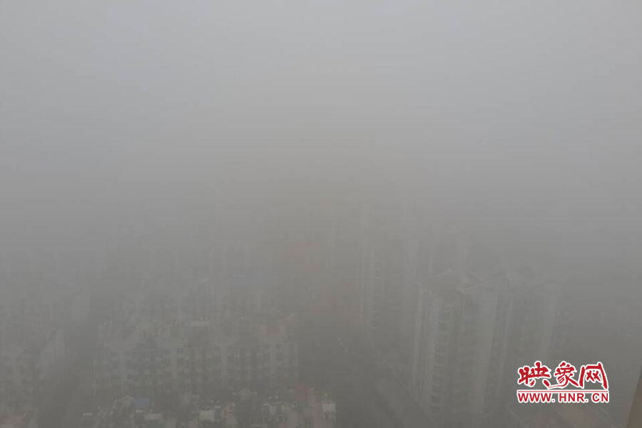 遠處中州大道的立交橋已經完全看不見了 遠處中州大道的立交橋已經完全看不見了