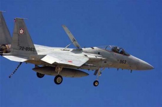 資料圖：日本自衛隊F-15戰斗機。