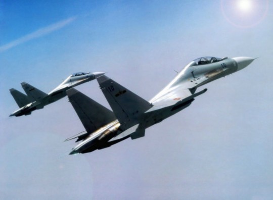 資料圖：解放軍蘇-30戰機。