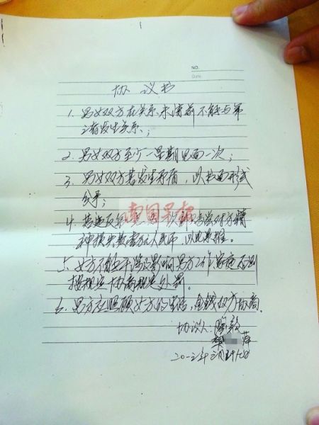 雙方簽訂的“協議書” 雙方簽訂的“協議書”