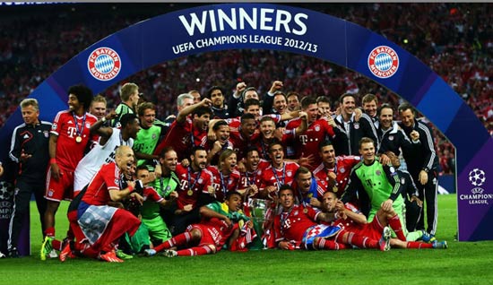 拜仁2:1擒多特第5次奪冠 拜仁2:1擒多特第5次奪冠