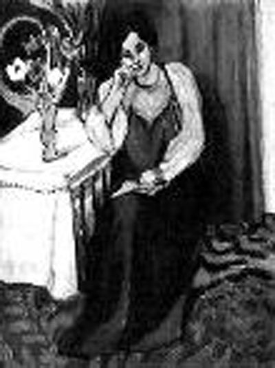 馬蒂斯的《穿著黃、白服裝閱讀的女孩》 馬蒂斯的《穿著黃、白服裝閱讀的女孩》