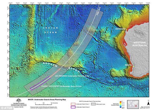 MH370調查員承認找錯地方 優先搜尋區域再次南移