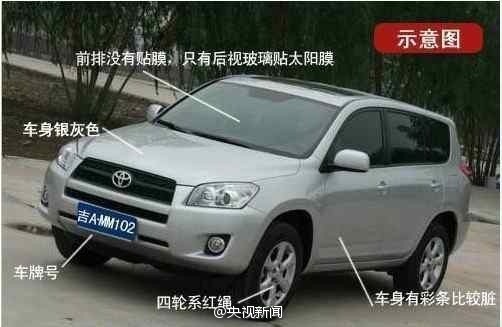 丟失車輛示意圖 丟失車輛示意圖