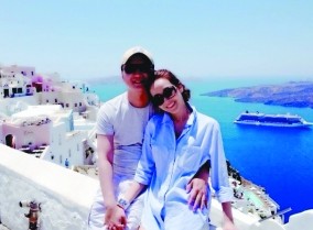 侯佩岑去年在微博公開(kāi)與老公的旅游照 侯佩岑去年在微博公開(kāi)與老公的旅游照