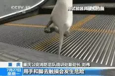 家長只顧低頭看手機(jī) 小女孩乘坐電梯手被門縫夾住