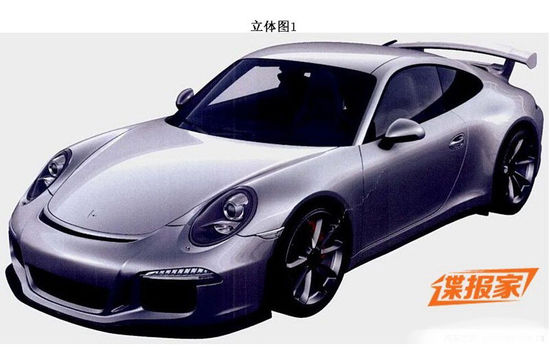 保時捷911 GT3申報圖 保時捷911 GT3申報圖