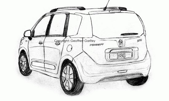 最新曝光的標(biāo)致1008非官方設(shè)計草圖 最新曝光的標(biāo)致1008非官方設(shè)計草圖