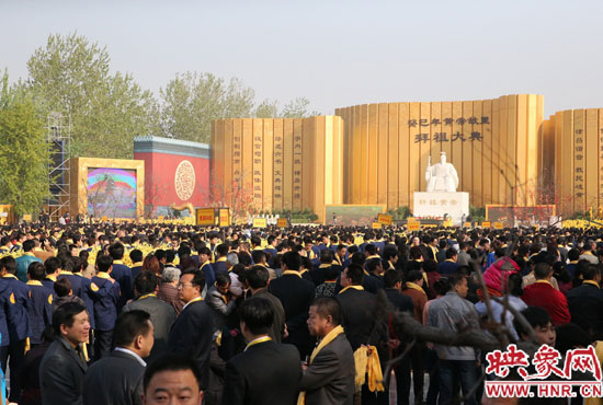 拜祖大典會(huì)場。映象網(wǎng)記者 邵恰 攝