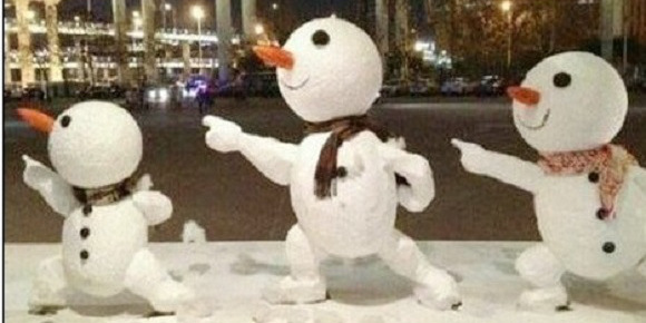 創意十足！日系列卡通雪人走紅