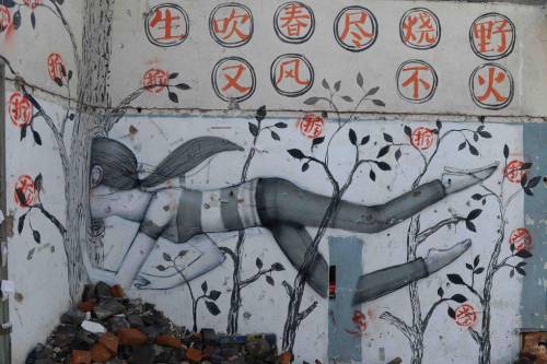 上海拆遷廢墟涂鴉走紅 上海拆遷廢墟涂鴉走紅