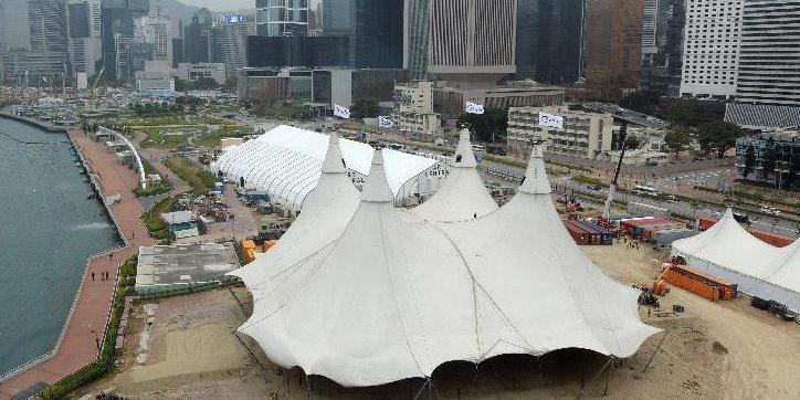 全球最大移動馬戲棚亮相香港 全球最大移動馬戲棚亮相香港