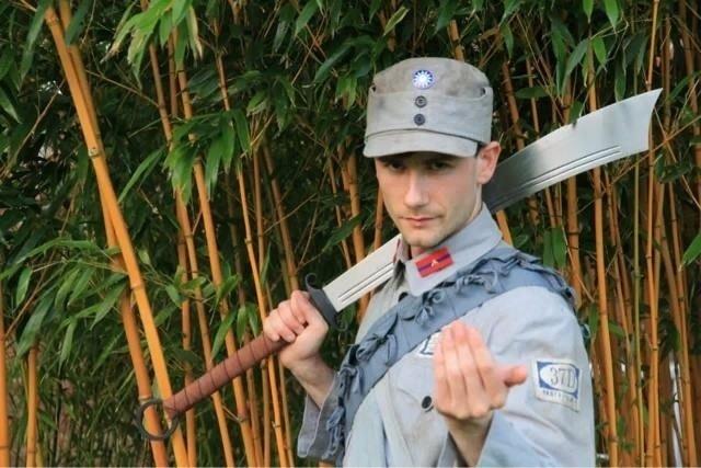 外國軍迷扮演中國抗戰軍人 外國軍迷扮演中國抗戰軍人