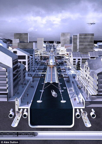 未來機場概念:機場是城市的一部分 未來機場概念:機場是城市的一部分