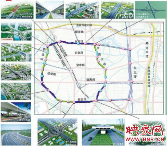 三環快速化工程方案圖。 三環快速化工程方案圖。