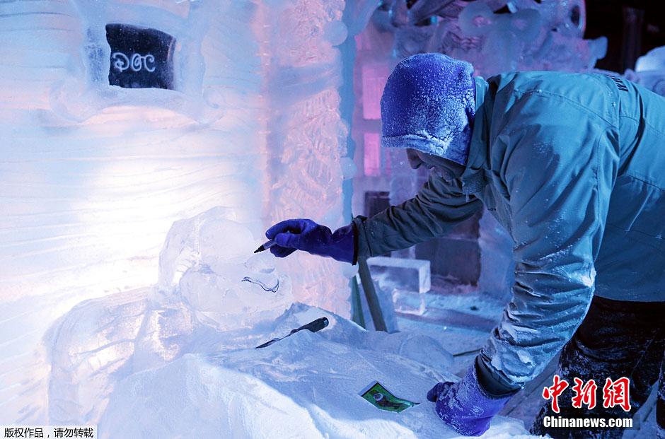 比利時舉辦冰雕節 美輪美奐令人神往 比利時舉辦冰雕節 美輪美奐令人神往