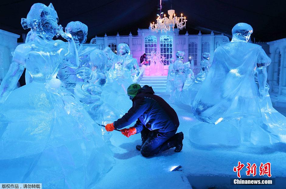 比利時舉辦冰雕節 美輪美奐令人神往 比利時舉辦冰雕節 美輪美奐令人神往