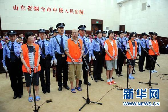 8月21日，被告人張帆、張立冬、呂迎春、張航、張巧聯到庭。法庭逐一核對被告人身份。