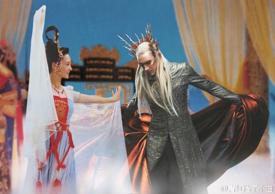 網(wǎng)友PS“中土東土聯(lián)誼會” 畫風優(yōu)美毫無違和感 網(wǎng)友PS“中土東土聯(lián)誼會” 畫風優(yōu)美毫無違和感