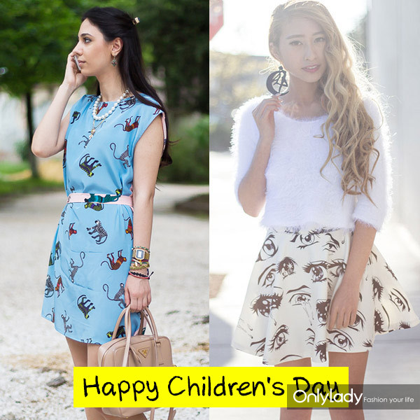 卡通印花最減齡 傘裙時髦過六一 卡通印花最減齡 傘裙時髦過六一