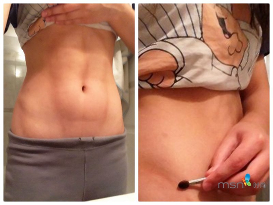 蔡依林 你的馬甲線“脫妝”了！