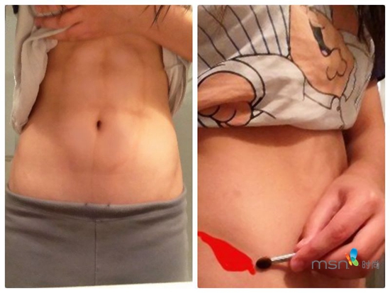 蔡依林 你的馬甲線“脫妝”了！