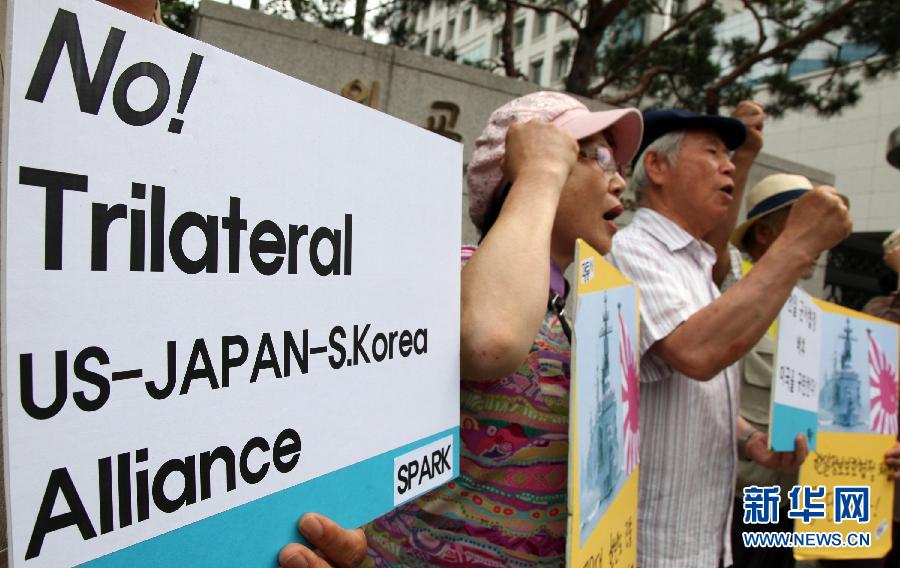 韓日情報協定被指暗箱操作 韓日情報協定被指暗箱操作