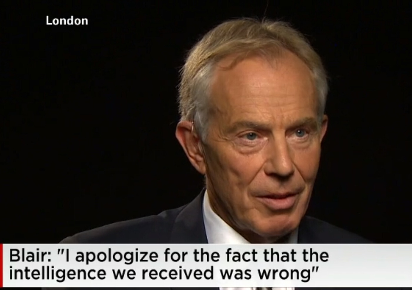 英國前首相布萊爾：為伊戰中的錯誤道歉