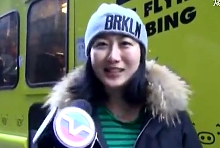 90后美女留學生紐約賣煎餅走紅