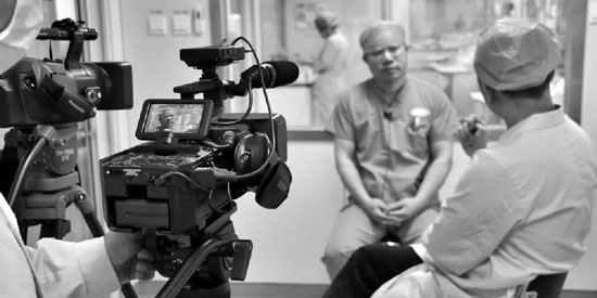 《生死之門——ICU見證實錄》拍攝現場 《生死之門——ICU見證實錄》拍攝現場