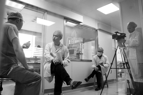 《生死之門——ICU見證實錄》拍攝現場 《生死之門——ICU見證實錄》拍攝現場