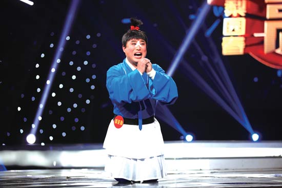 郭亞勛在《梨園春》“名師高徒”現場 郭亞勛在《梨園春》“名師高徒”現場